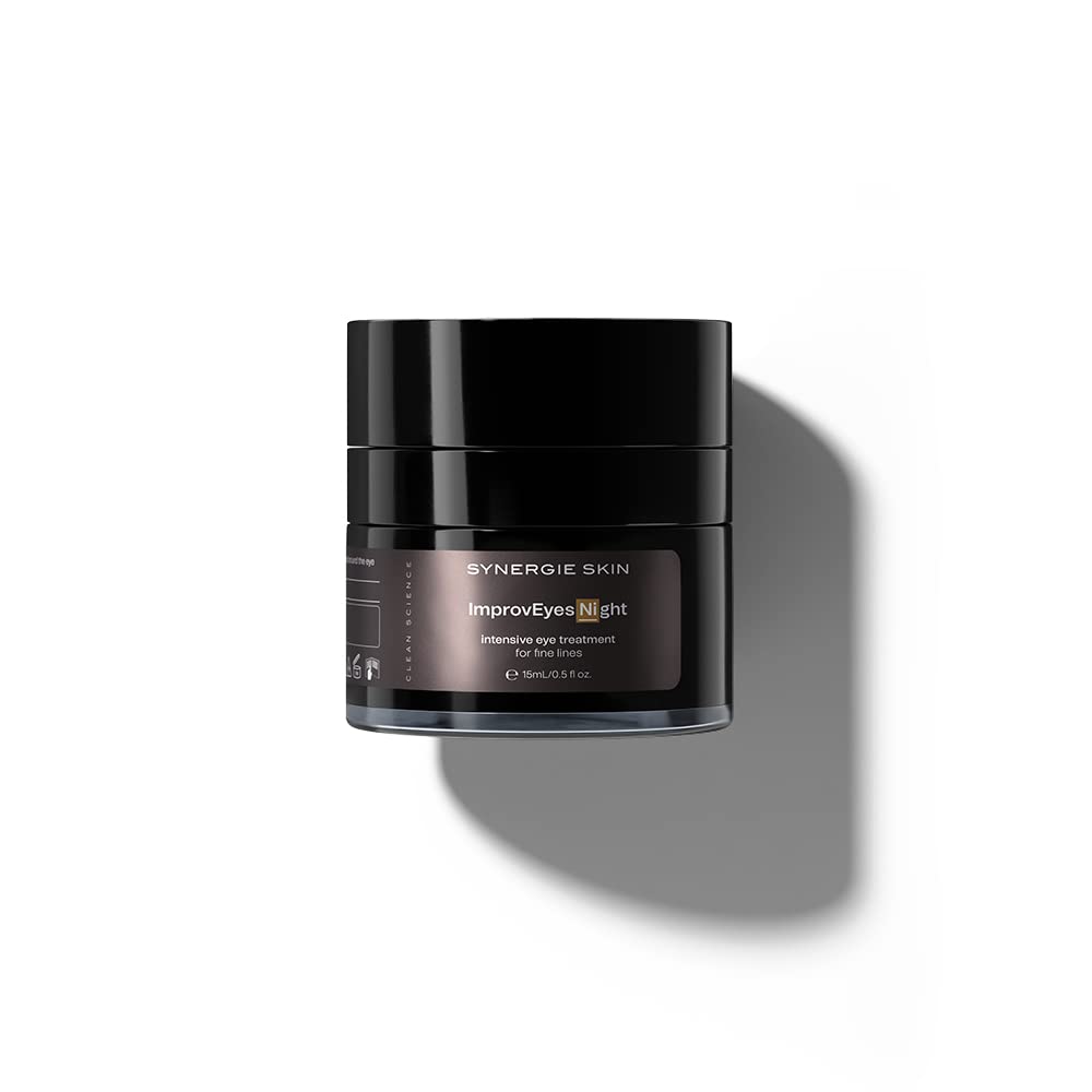 Synergie Skin - ImprovEyes, Night Age-Defying Eye Cream, Intense Hydrating Eye Wrinkle Cream for Puffiness, Dark Circles, Under Eye Bags and Fine Lines, 15 ml