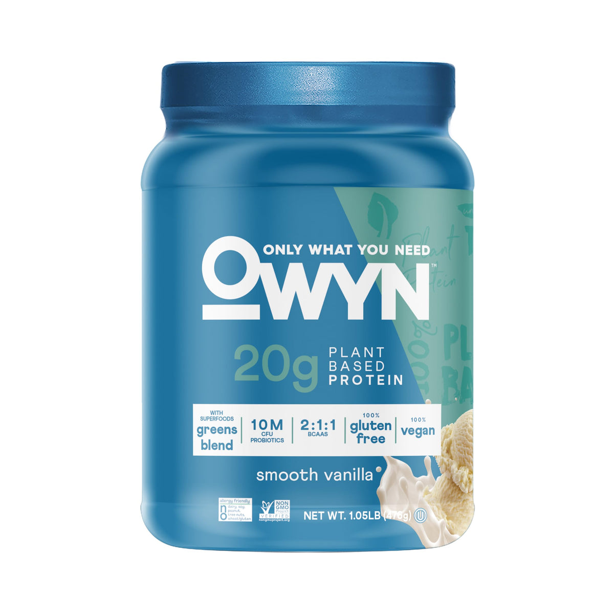 OWYN Only What You Need Dark Chocolate Flavored 20g Protein Powder, 2.2 LB