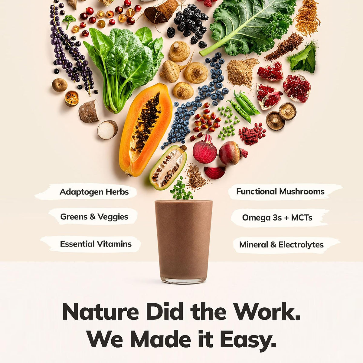 Ka’Chava Whole Body Meal Shake Chocolate 2 lb – Vegan Protein Powder with 85+ Superfoods & Greens – Plant-Based Meal Replacement with Probiotics & Digestive Enzymes – Gluten & Dairy Free (15 Servings)