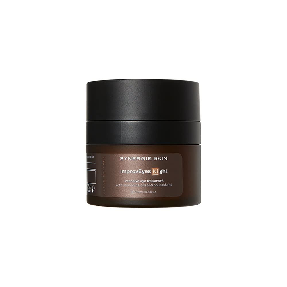 Synergie Skin - ImprovEyes, Night Age-Defying Eye Cream, Intense Hydrating Eye Wrinkle Cream for Puffiness, Dark Circles, Under Eye Bags and Fine Lines, 15 ml