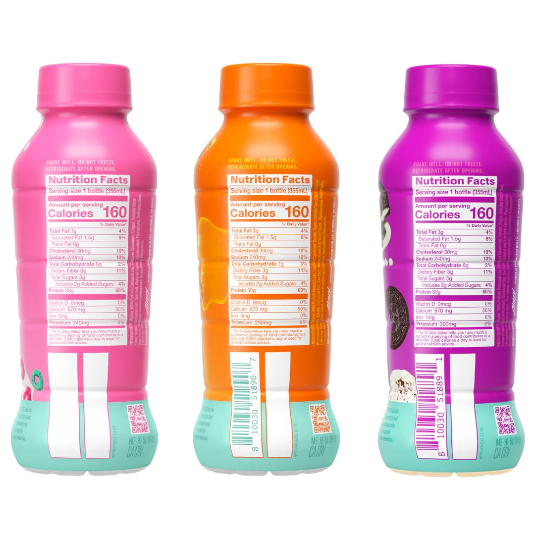 Alani Nu Protein Shake – 3 Flavor Variety – 12 fl oz Bottles – 9-Pack – Ready-to-Drink High Protein Beverage