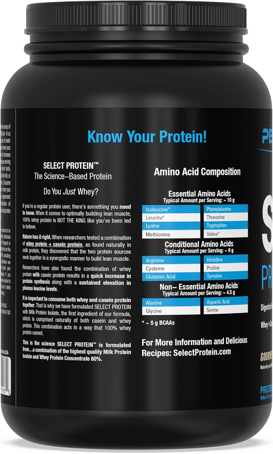 PEScience Select Protein Powder, Gourmet Vanilla, 27 Servings