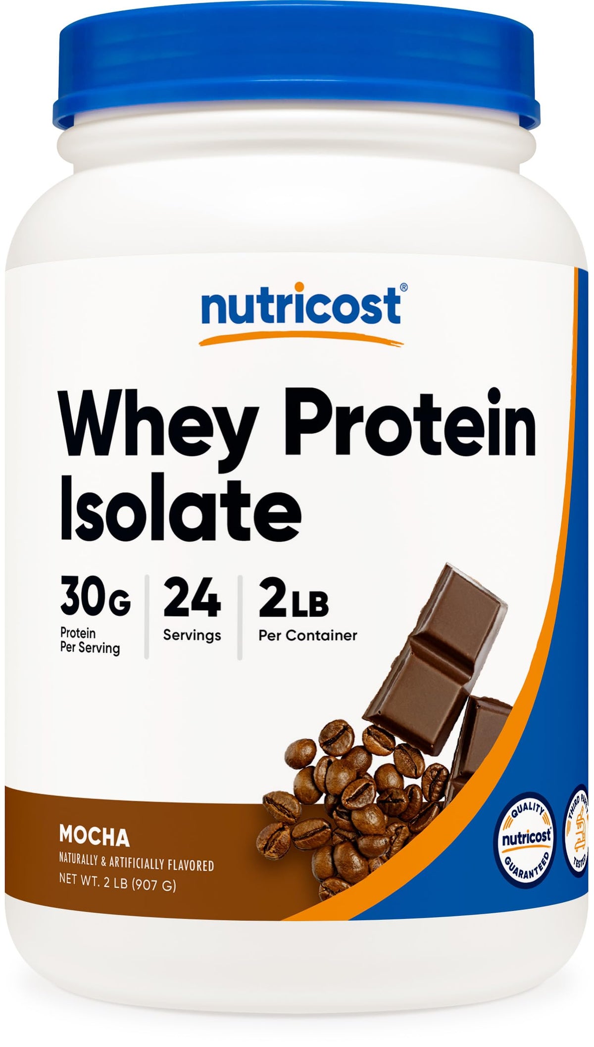 Nutricost Whey Protein Isolate (Unflavored) 5LBS