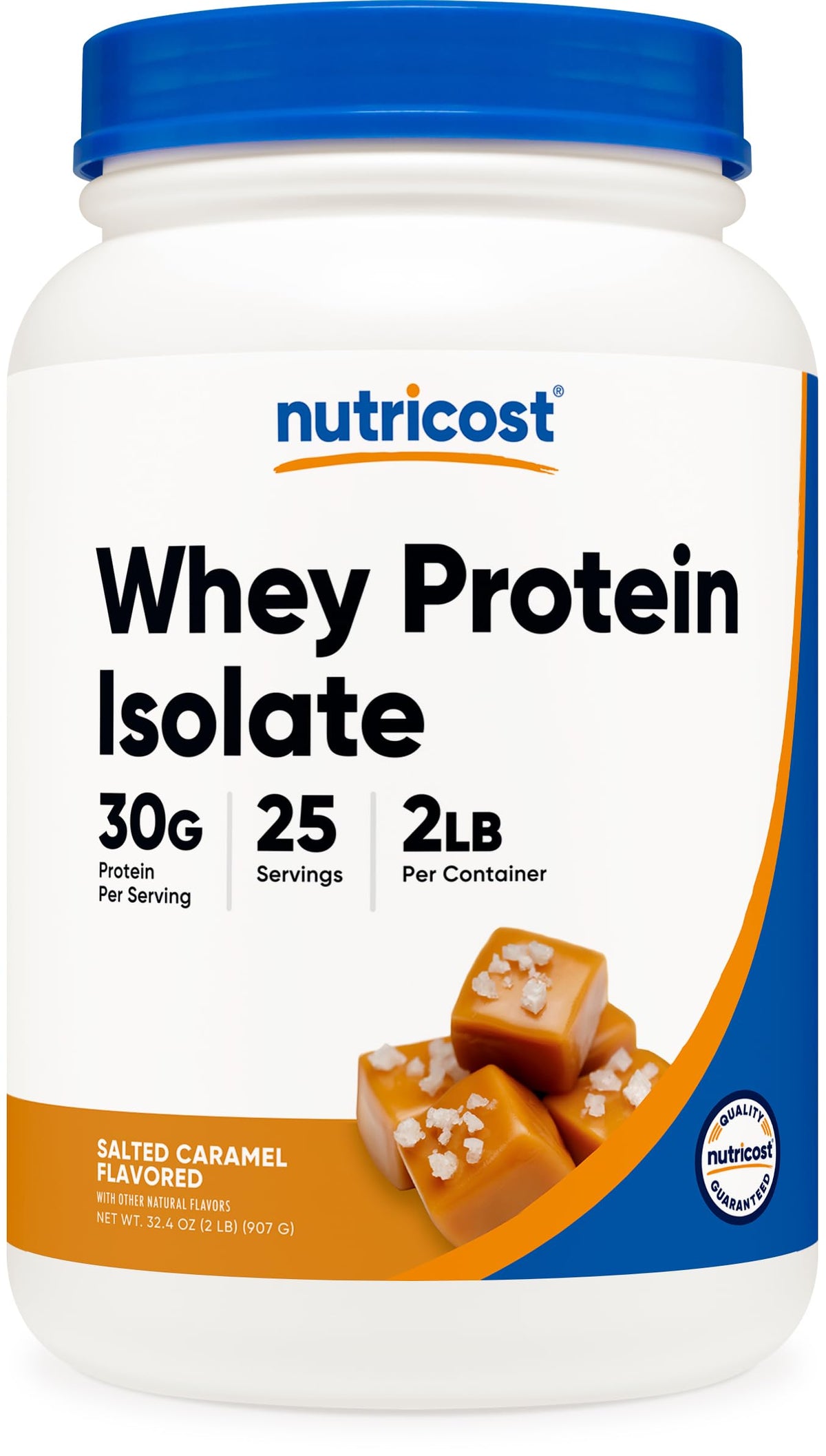Nutricost Whey Protein Isolate (Unflavored) 5LBS