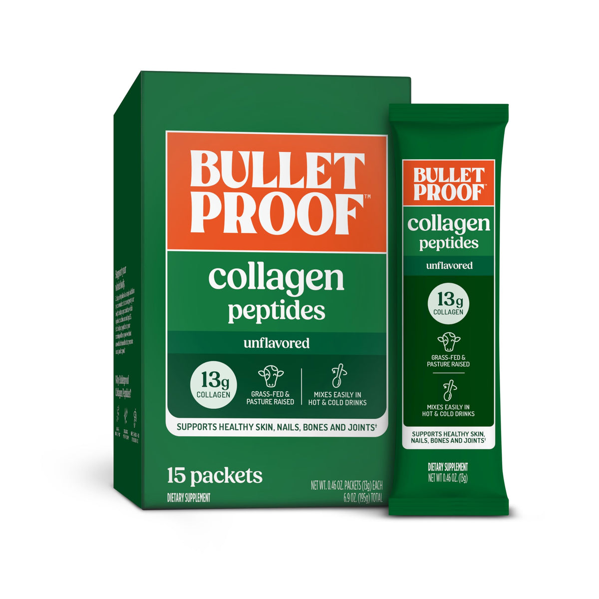 Bulletproof Unflavored Collagen Peptides Protein Powder, 17.6 oz