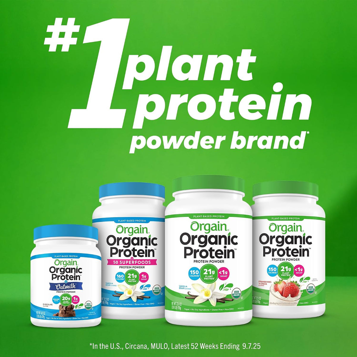 Orgain Organic Simple 20g Vegan Protein Powder, Vanilla, 1.25lb